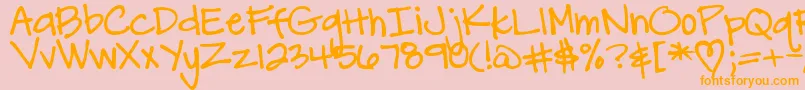 Más sobre la fuente DjbCarlySueGotMarried fuente DjbCarlySueGotMarried – Fuentes Naranjas Sobre Fondo Rosa