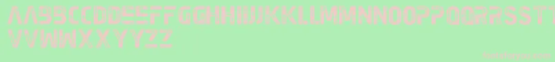 EarthKid Font – Pink Fonts on Green Background