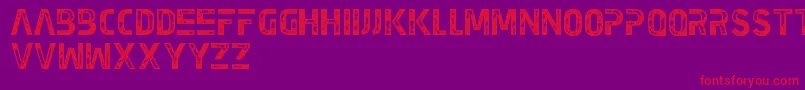 EarthKid Font – Red Fonts on Purple Background