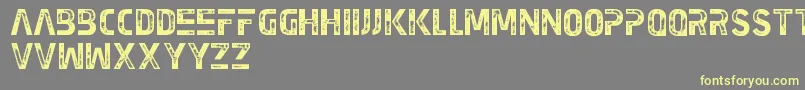 EarthKid Font – Yellow Fonts on Gray Background