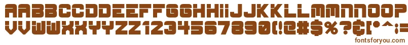 EspBold Font – Brown Fonts on White Background