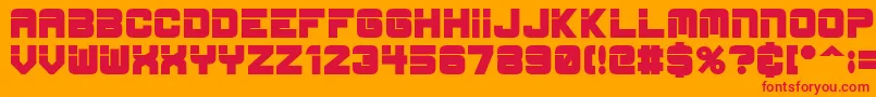 Шрифт EspBold – красные шрифты на оранжевом фоне