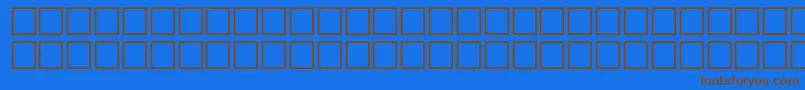 BurritoRegular Font – Brown Fonts on Blue Background