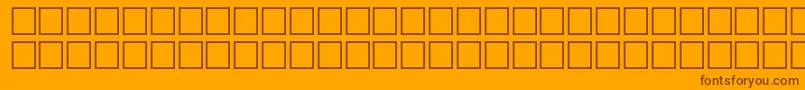 BurritoRegular Font – Brown Fonts on Orange Background