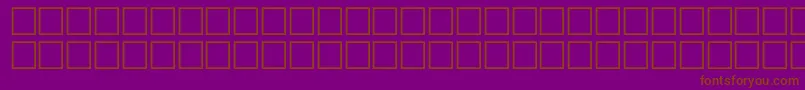 BurritoRegular-Schriftart – Braune Schriften auf violettem Hintergrund