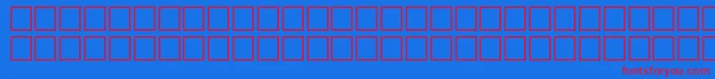 BurritoRegular Font – Red Fonts on Blue Background