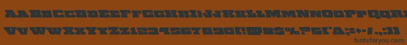 Chicagoexpressleft Font – Black Fonts on Brown Background