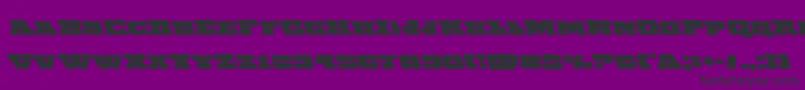 Chicagoexpressleft Font – Black Fonts on Purple Background