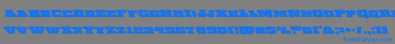 Chicagoexpressleft-Schriftart – Blaue Schriften auf grauem Hintergrund