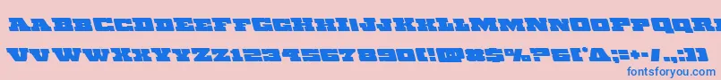 Chicagoexpressleft Font – Blue Fonts on Pink Background