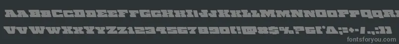 Шрифт Chicagoexpressleft – серые шрифты на чёрном фоне
