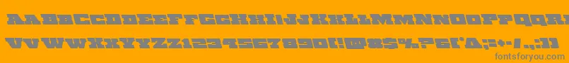 Chicagoexpressleft Font – Gray Fonts on Orange Background