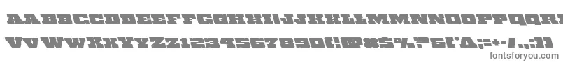 フォントChicagoexpressleft – 白い背景に灰色の文字