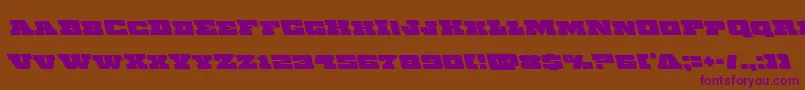 Chicagoexpressleft Font – Purple Fonts on Brown Background
