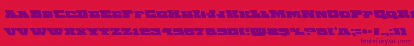 Chicagoexpressleft Font – Purple Fonts on Red Background