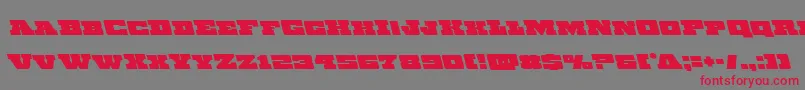 Chicagoexpressleft Font – Red Fonts on Gray Background