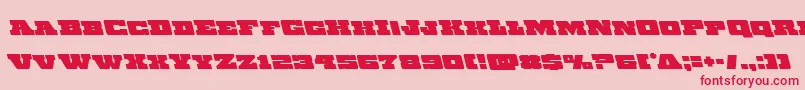 Chicagoexpressleft Font – Red Fonts on Pink Background