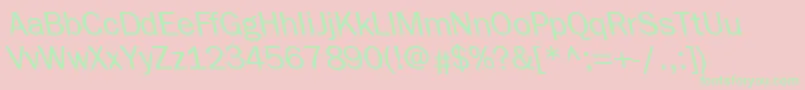 FrankfurtbackslantRegular Font – Green Fonts on Pink Background