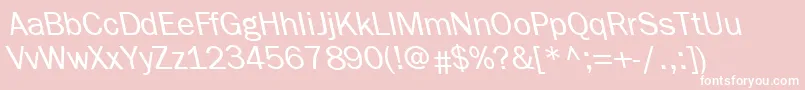 FrankfurtbackslantRegular Font – White Fonts on Pink Background