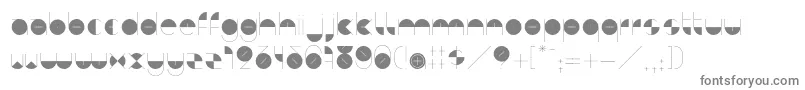 BdAlgebraMinus Font – Gray Fonts on White Background