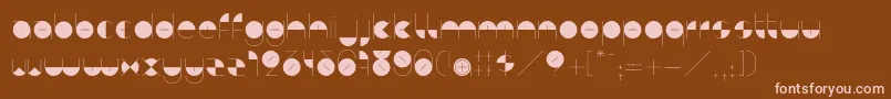 BdAlgebraMinus Font – Pink Fonts on Brown Background