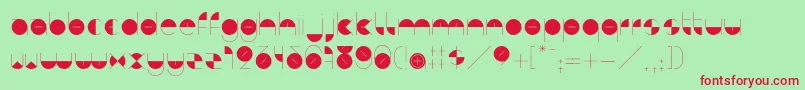 BdAlgebraMinus Font – Red Fonts on Green Background