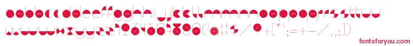 BdAlgebraMinus Font – Red Fonts on White Background