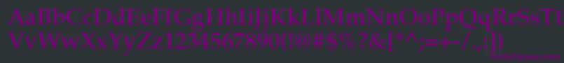 Latinopal5Demish Font – Purple Fonts on Black Background