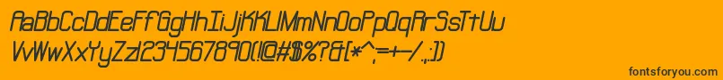 Подробнее о шрифте NeuralBrk Шрифт NeuralBrk – чёрные шрифты на оранжевом фоне