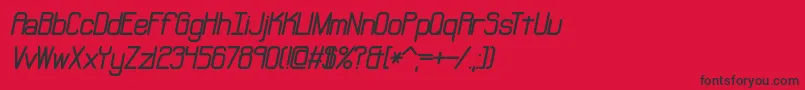 NeuralBrk-Schriftart – Schwarze Schriften auf rotem Hintergrund