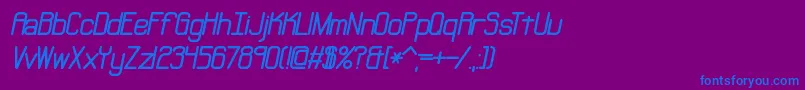 NeuralBrk Font – Blue Fonts on Purple Background