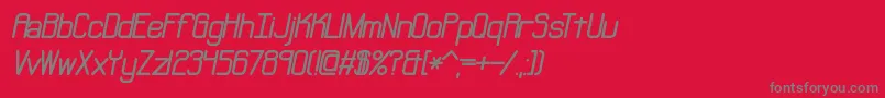 Шрифт NeuralBrk – серые шрифты на красном фоне