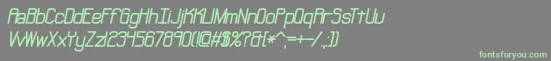 NeuralBrk Font – Green Fonts on Gray Background