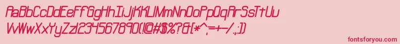 NeuralBrk Font – Red Fonts on Pink Background