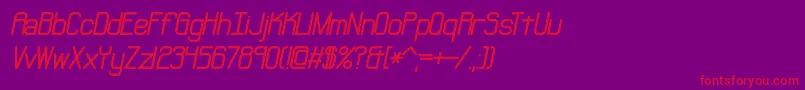 NeuralBrk Font – Red Fonts on Purple Background