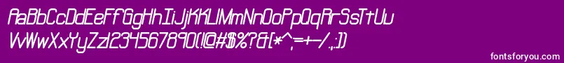 NeuralBrk Font – White Fonts on Purple Background