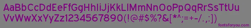 ExpresswayrgRegular Font – Purple Fonts on Gray Background