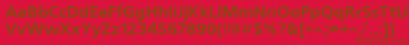 Шрифт Frs65C – коричневые шрифты на красном фоне