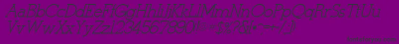StymieItalicItalic Font – Black Fonts on Purple Background