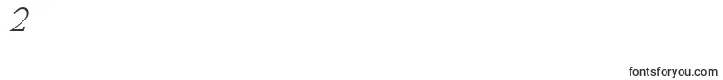 StymieItalicItalic-Schriftart – Schriften für die Ziffer 2