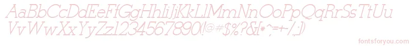 StymieItalicItalic Font – Pink Fonts on White Background