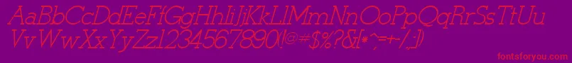 fuente StymieItalicItalic – Fuentes Rojas Sobre Fondo Morado