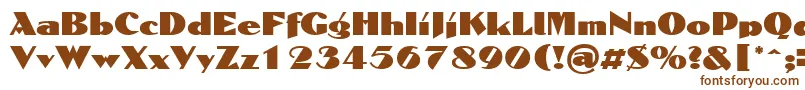 Шрифт DomaignRegular – коричневые шрифты на белом фоне