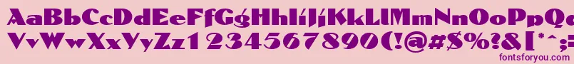 DomaignRegular Font – Purple Fonts on Pink Background