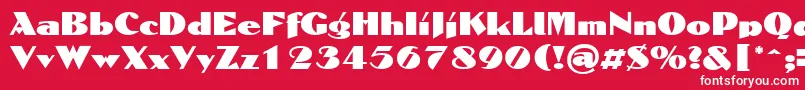 DomaignRegular Font – White Fonts on Red Background