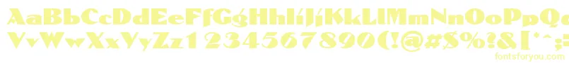 DomaignRegular-fontti – keltaiset fontit