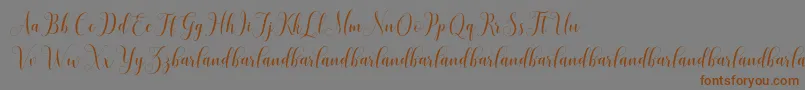 HoniladScriptDemo Font – Brown Fonts on Gray Background