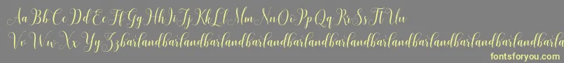 HoniladScriptDemo Font – Yellow Fonts on Gray Background