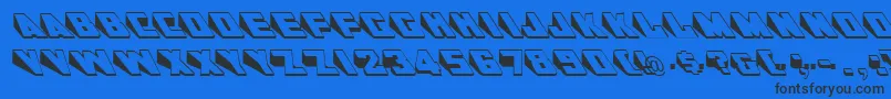 DoorjambRegular Font – Black Fonts on Blue Background