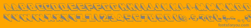 DoorjambRegular Font – Gray Fonts on Orange Background